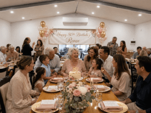 Birthday celebration in the events rooms at Berrima Retreat