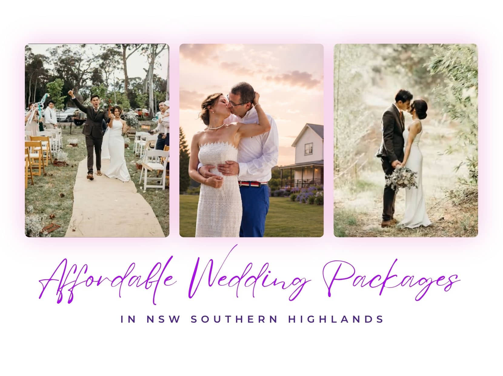 Affordable Wedding Packages in NSW Southern Highlands