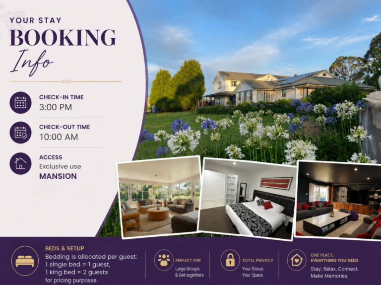 Berrima Retreat_booking info