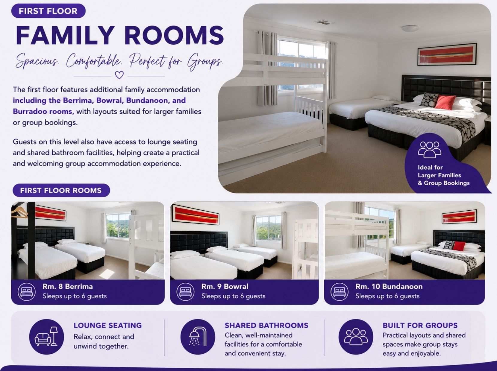 Large Group Accommodation in Berrima