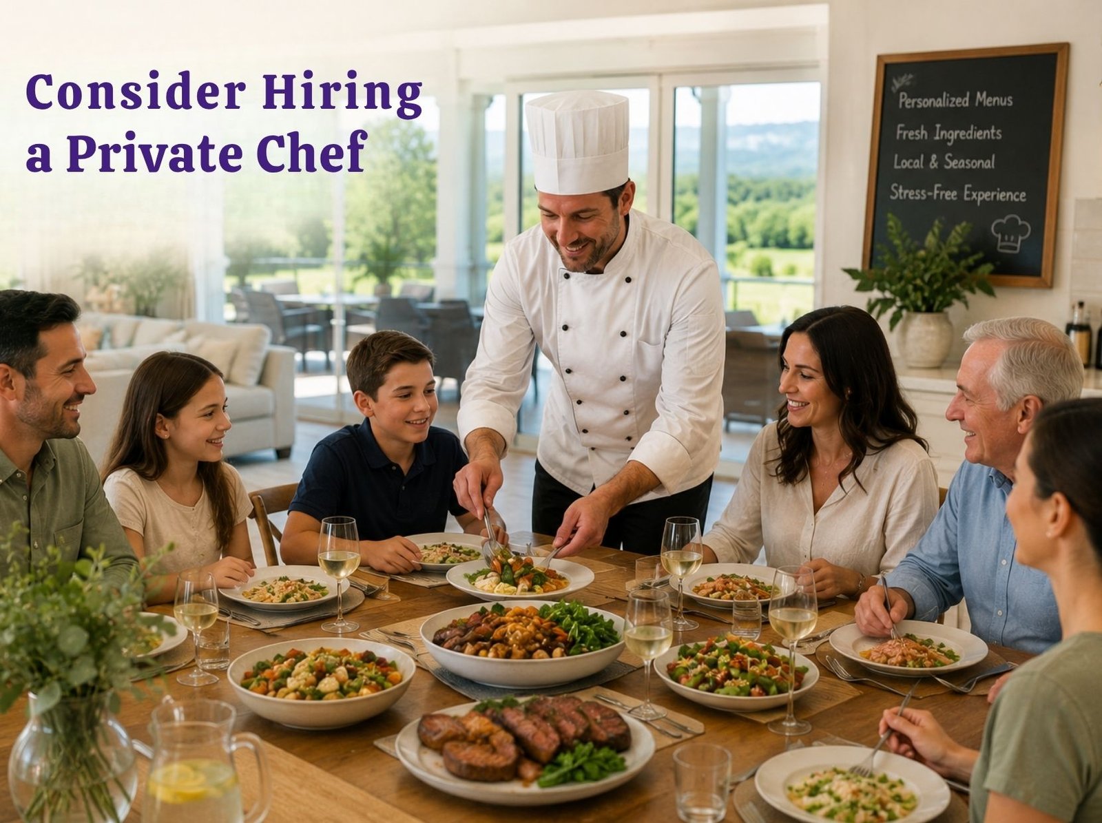 Hiring a Private Chef to cater the group dietary needs