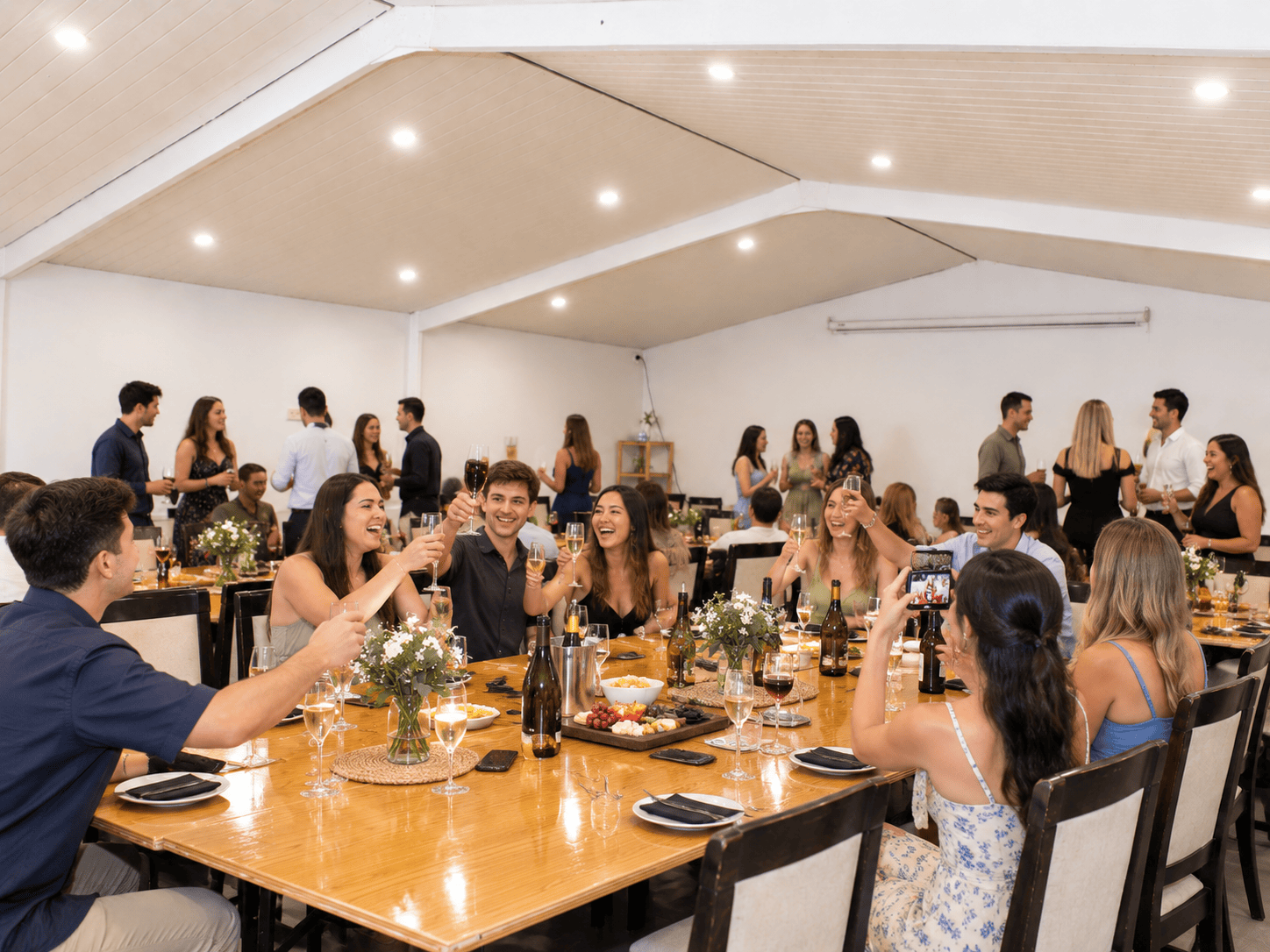 Bowl Club celebrating in Events Room