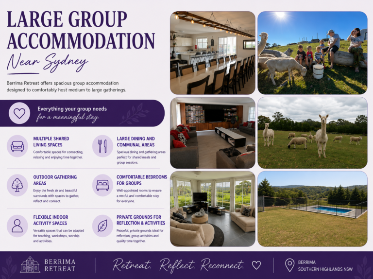 Large Group Accommodation in Berrima