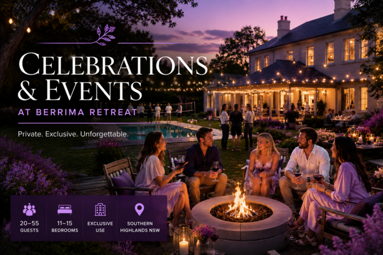 Celebrations and Events at Berrima Retreat