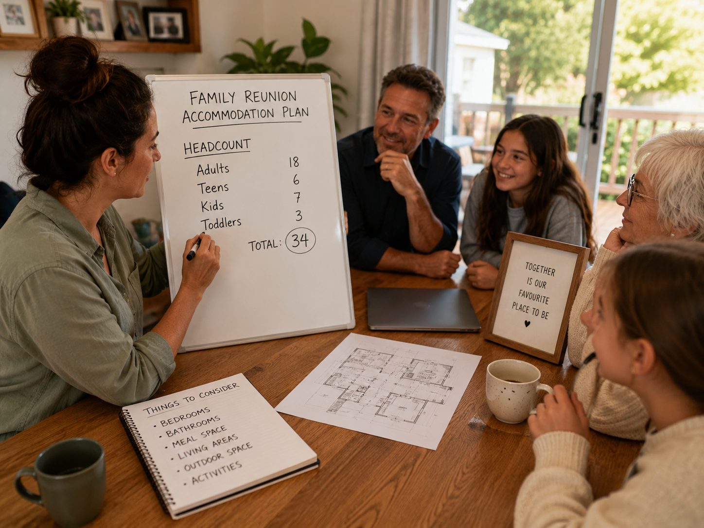 Always do a headcount before booking your group accommodation stay.