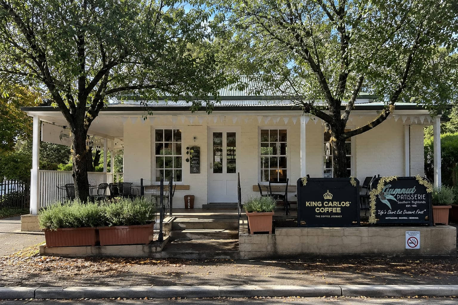 front view of gumnut patisserie cafe 