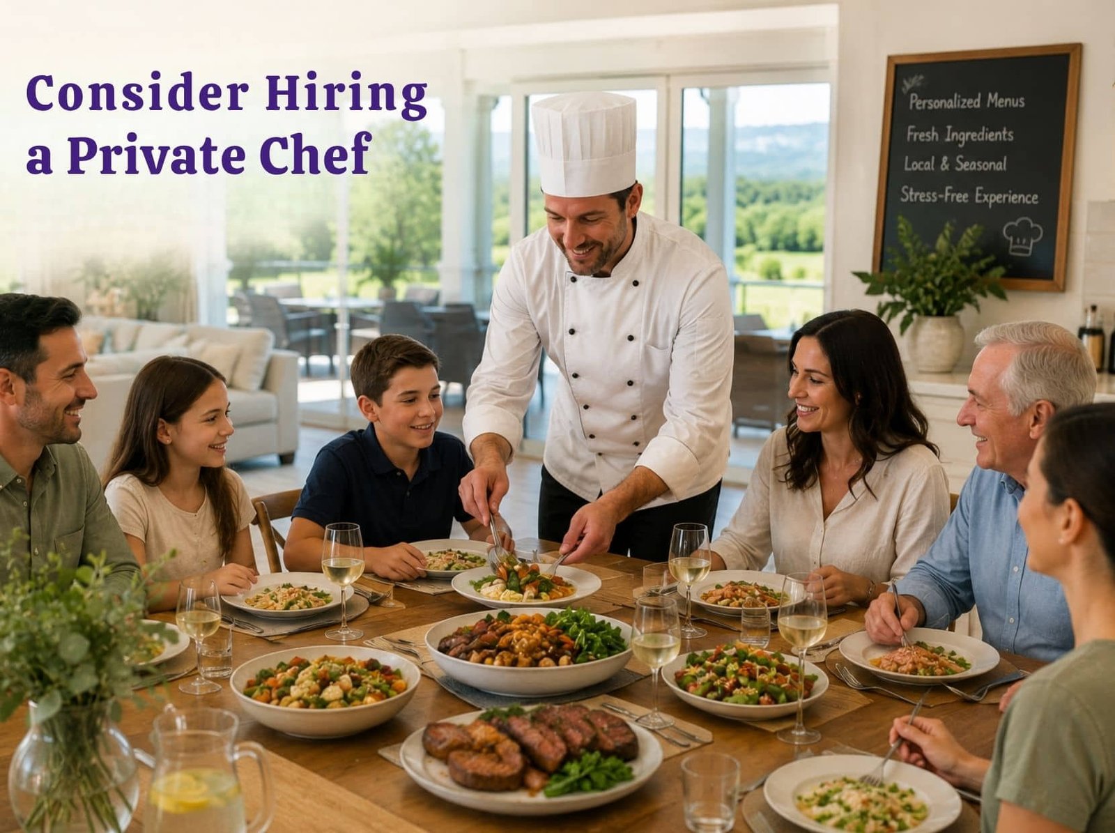 Hiring a Private Chef to cater the group dietary needs