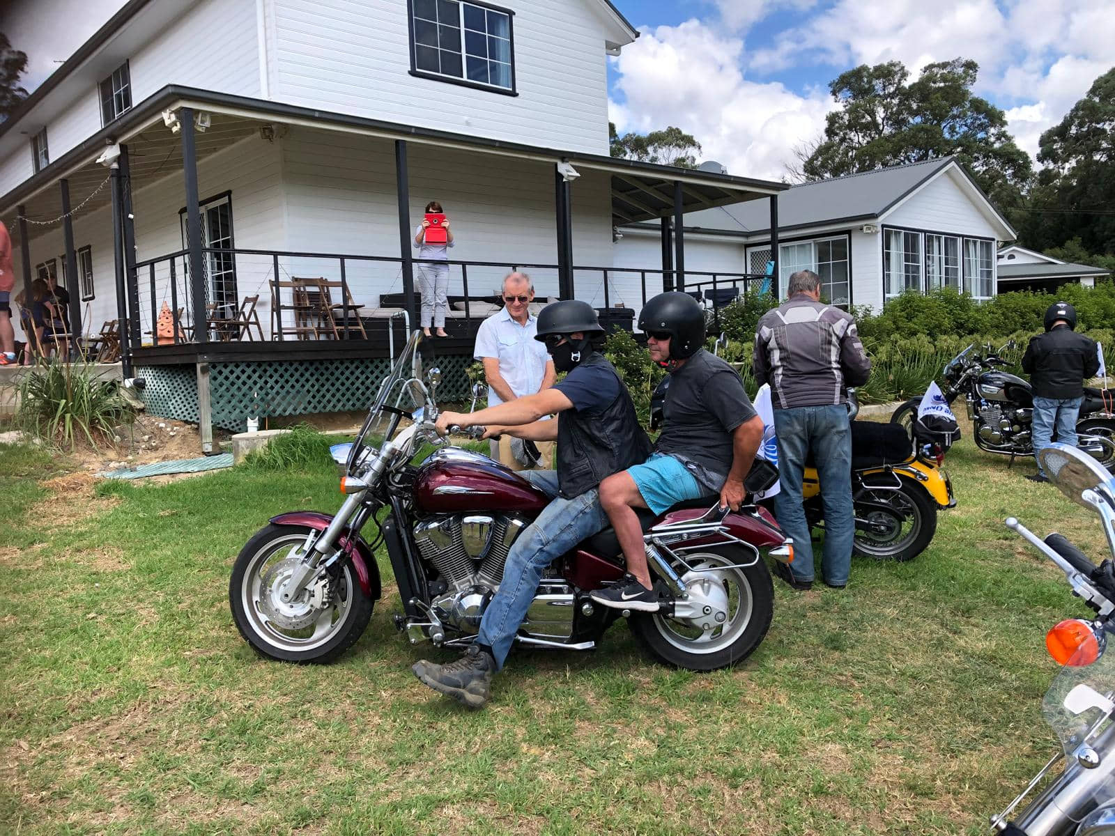 Motorcycle club at Berrima Retreat