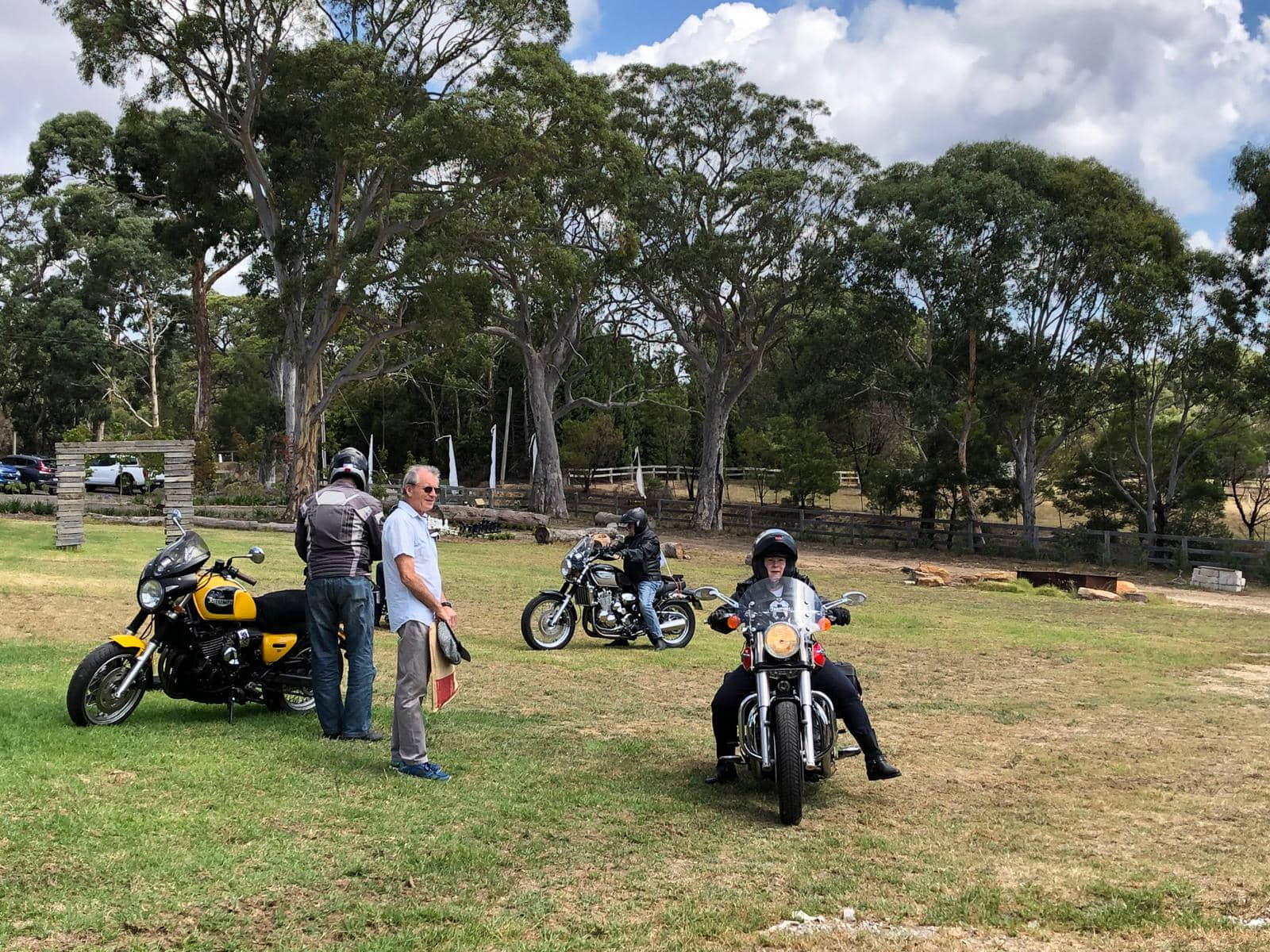 Motorcycle club at Berrima Retreat