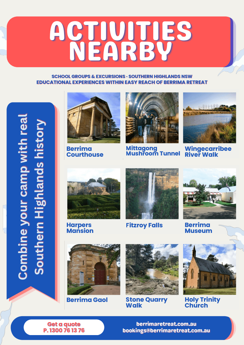 Berrima Retreat School Camp Nearby activities