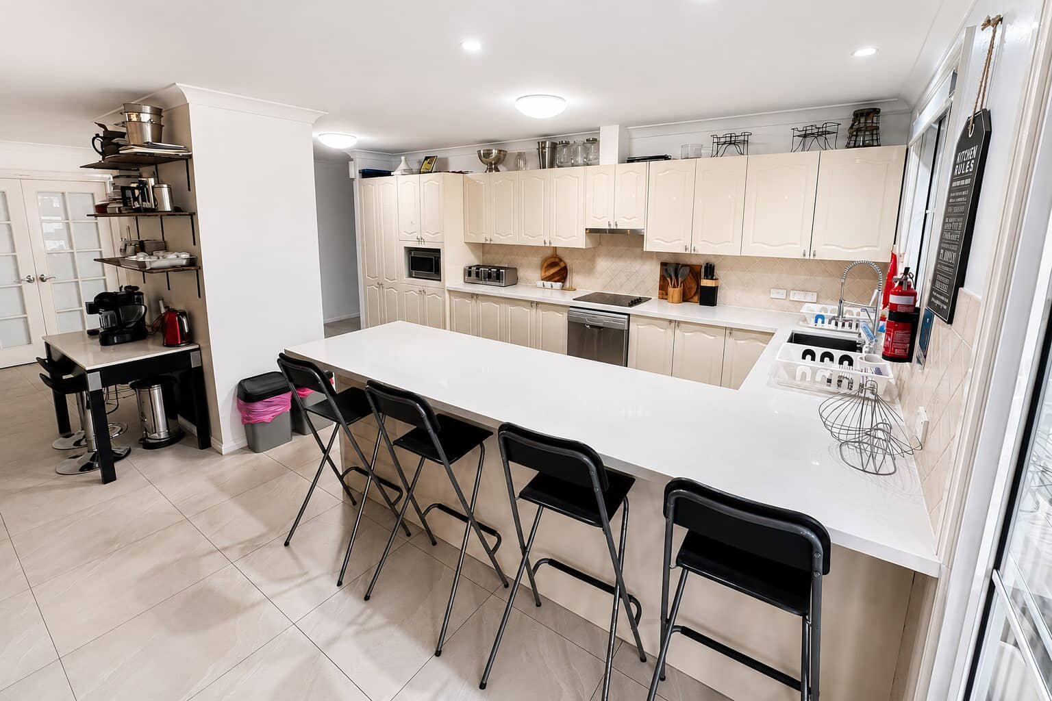 Commercial kitchen for large group stays at Berrima Retreat
