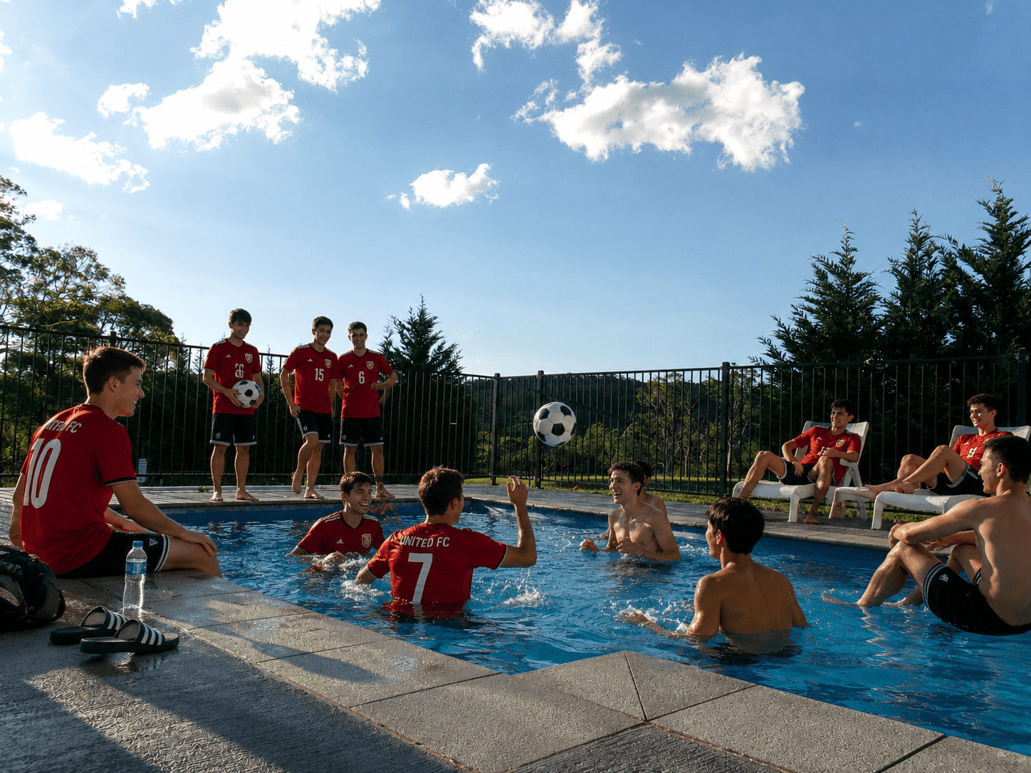 Stay Together, Play Together in One Football Team Accommodation